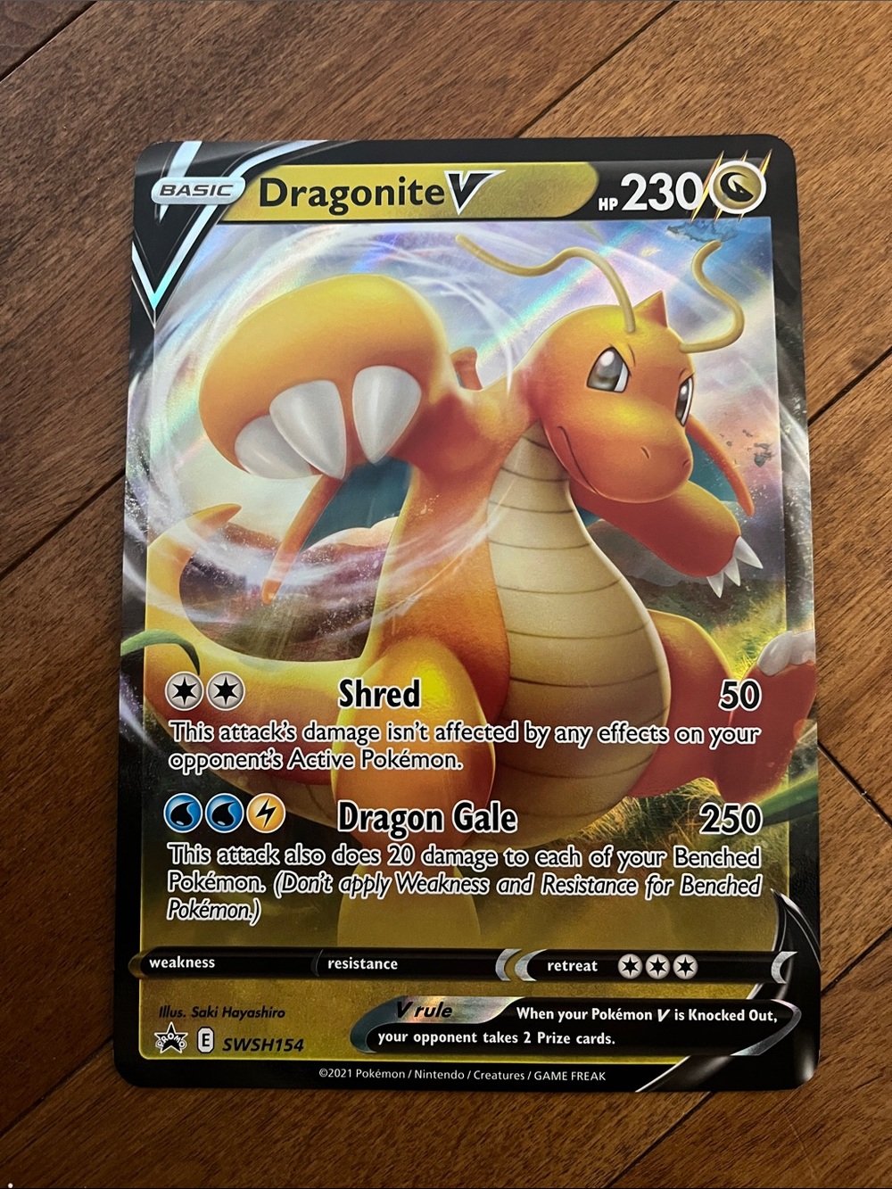 Dragonite V Holographic Collectible Pokémon Card